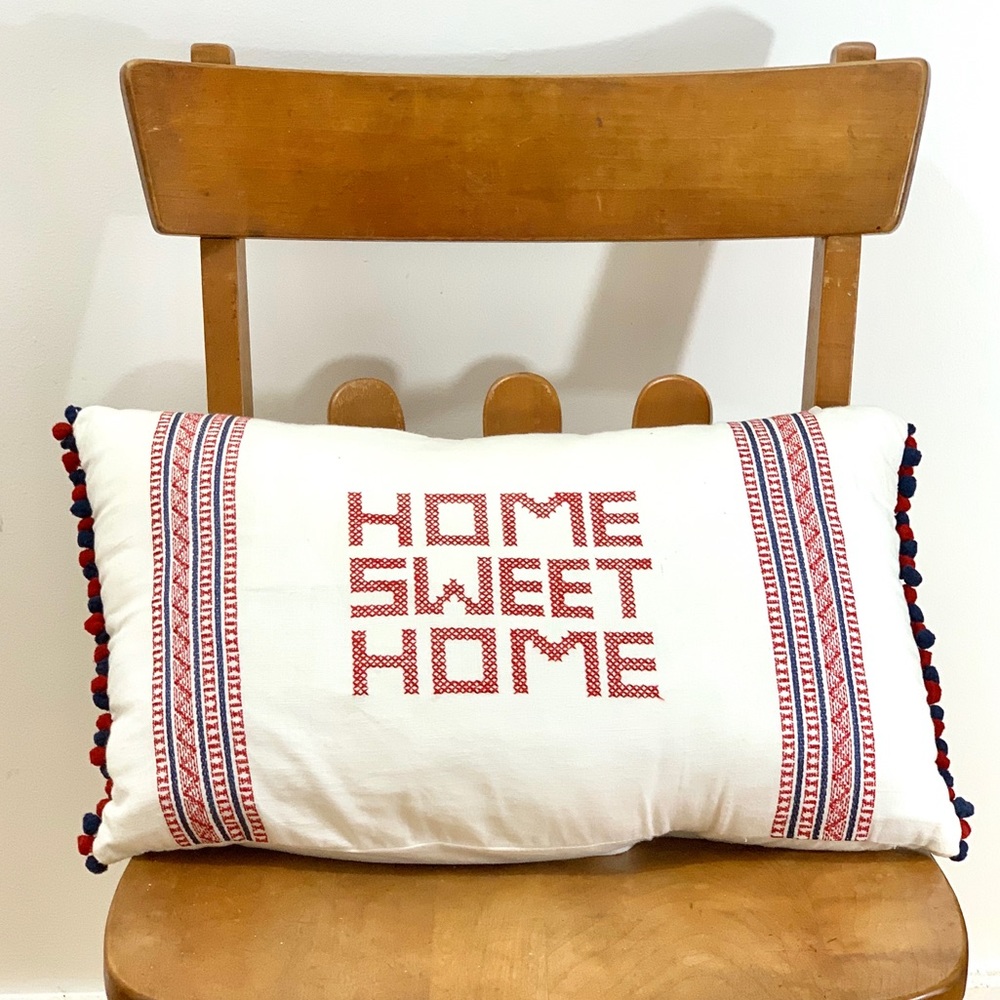 Pier 1 “Home sweet home” throw pillow